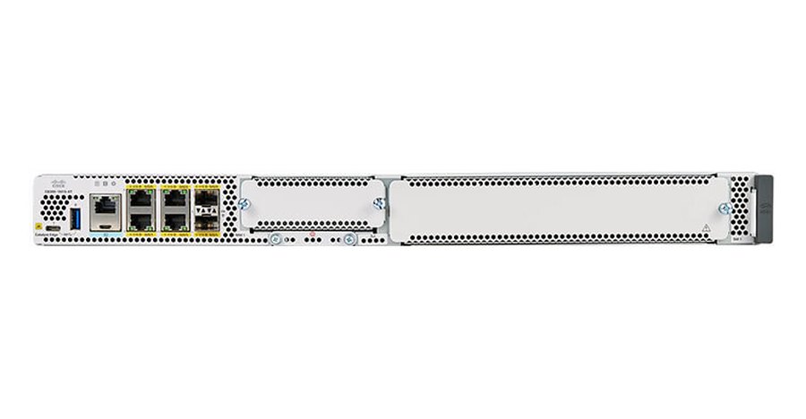 Cisco C8300-1N1S-6T, Router Cisco C8300-1N1S-6T Catalyst 8300 Series Edge Platform, 6 x 1GE (Layer 3), 2 Gbps IPsec