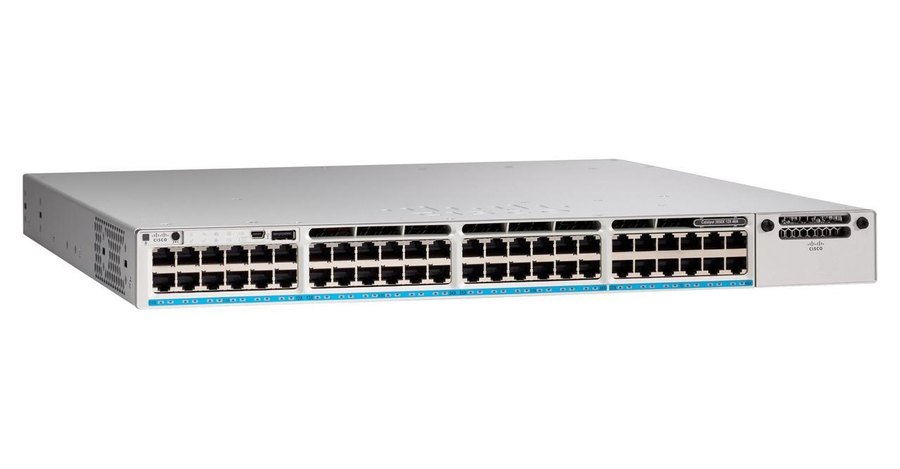 Cisco Catalyst C9300-48UXM-E, Switch Cisco Catalyst C9300-48UXM-E 48 cổng UPOE mGig, uplink module, Network Essentials