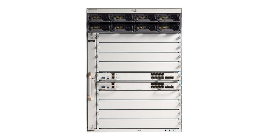 Cisco C9410R, Cisco C9410R khung 10 khe Catalyst 9400, 2 khe supervisor + 8 khe line card