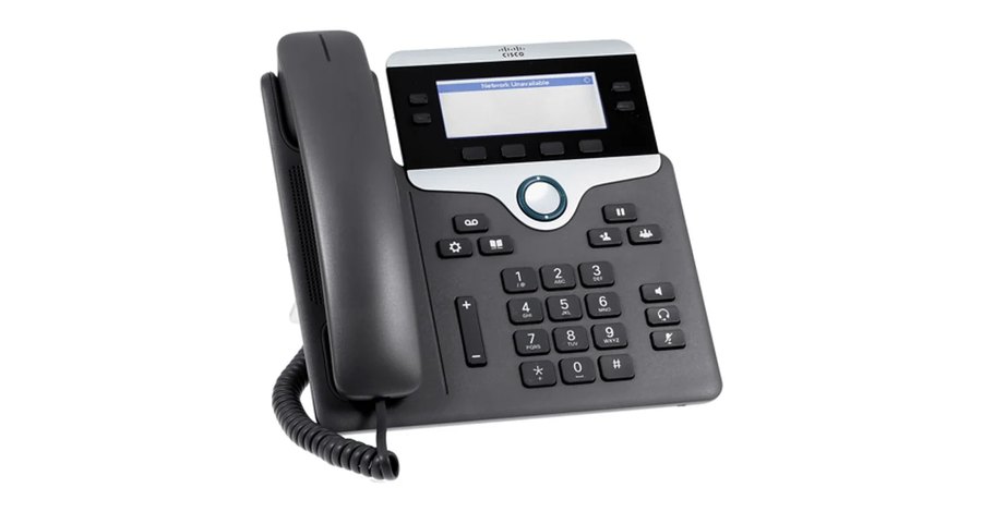 Điện thoại IP Cisco 7821, Điện thoại IP Cisco 7821 2 dòng, màn hình 3,5 inch, PoE