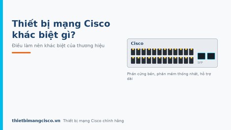Thiết bị mạng Cisco sự khác biệt làm nên một thương hiệu