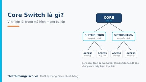 Core Switch là gì? Tìm hiểu đặc điểm của Core Switch