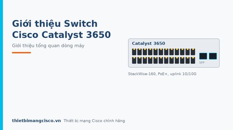 Giới thiệu sơ bộ về Switch Cisco Catalyst 3650