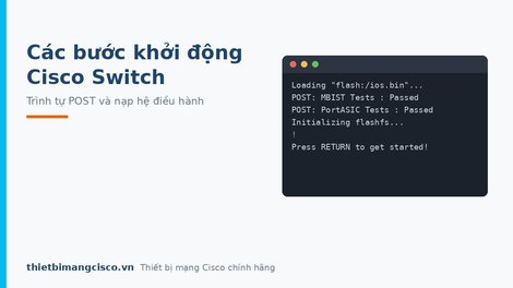 Quy trình hoạt động và các bước khởi động Cisco Switch đúng cách nhất