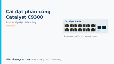 Hướng dẫn cài đặt phần cứng thiết bị chuyển mạch Catalyst C9300 Series