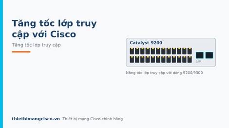 Tăng tốc trong lớp truy cập với các mẫu thiết bị chuyển mạch Cisco Catalyst 9300