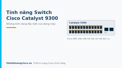 Những tính năng đặc biệt của Switch Cisco Catalyst 9300 Series