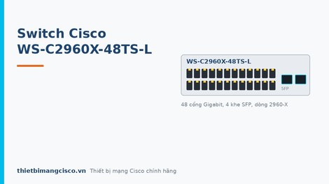 Tìm hiểu sản phẩm Switch Cisco WS-C2960X-48TS-L