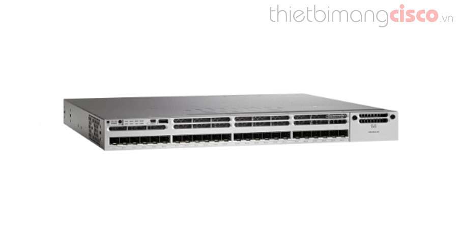 Thông tin ở mặt trước Switch WS-C3850-24XS-E