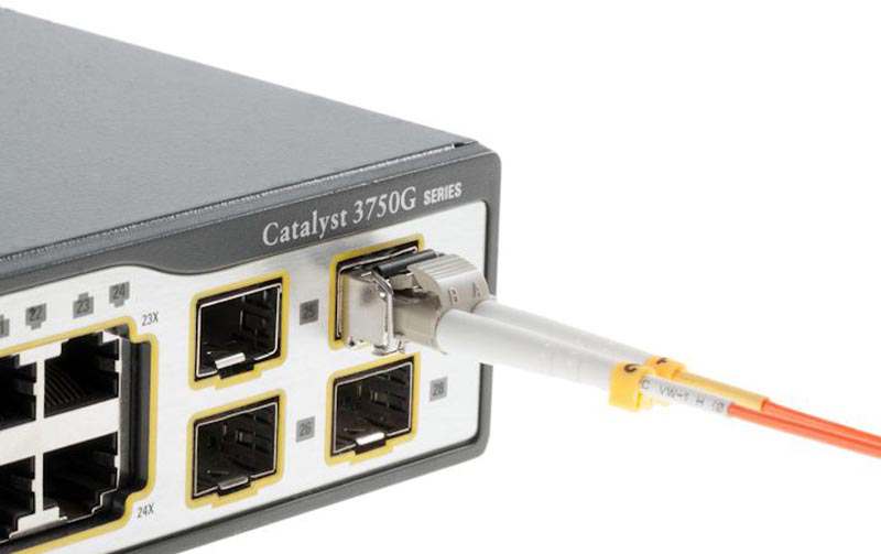 Module Cisco GLC-SX-MMD cắm vào các thiết bị mạng Switch