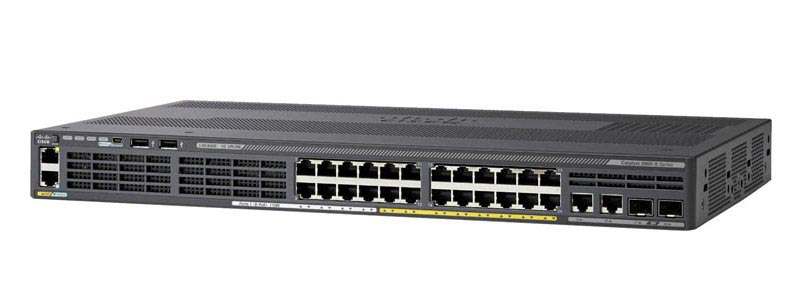 WS-C2960X-24PSQ-L Catalyst 2960-X 24 port GigE PoE 110W 2xSFP + 2x1GBT LAN Base.