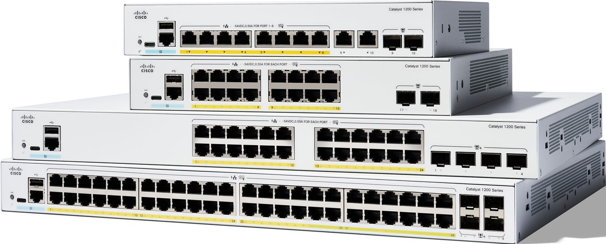 Switch Cisco Catalyst 1200 Series chính hãng – các bản 8, 16, 24 và 48 cổng Switch Cisco Catalyst 1200 Series chính hãng – các bản 8, 16, 24 và 48 cổng