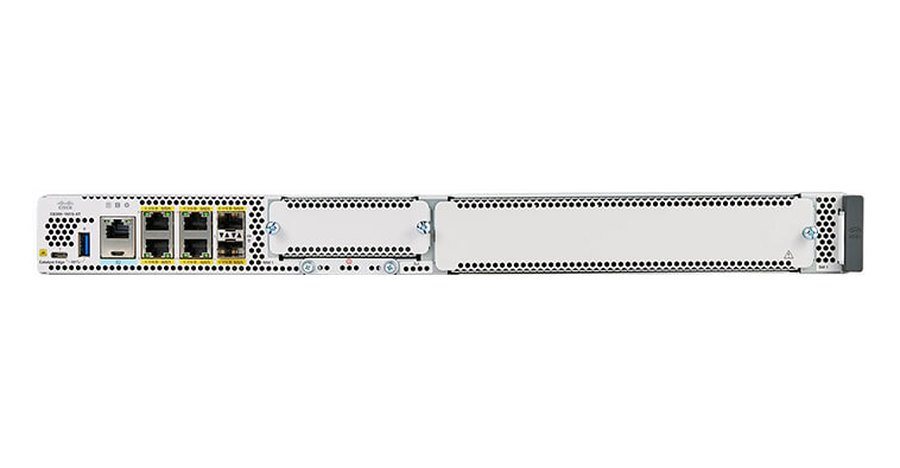 Router Cisco Catalyst 8300-1N1S-6T với khe NIM và SM-X, nền tảng cho chi nhánh lớn và trụ sở