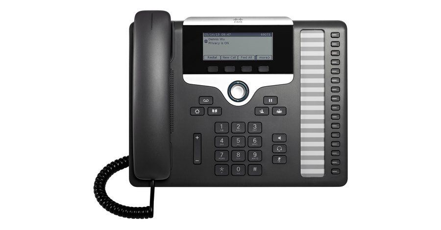 Điện thoại IP Cisco 7861 màn hình 3,5 inch, 16 phím line, cấp nguồn PoE 802.3af class 1
