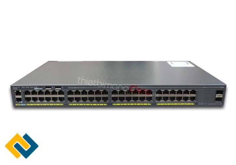 mặt trước Switch Cisco WS-C2960X-48TS-LL chính hãng